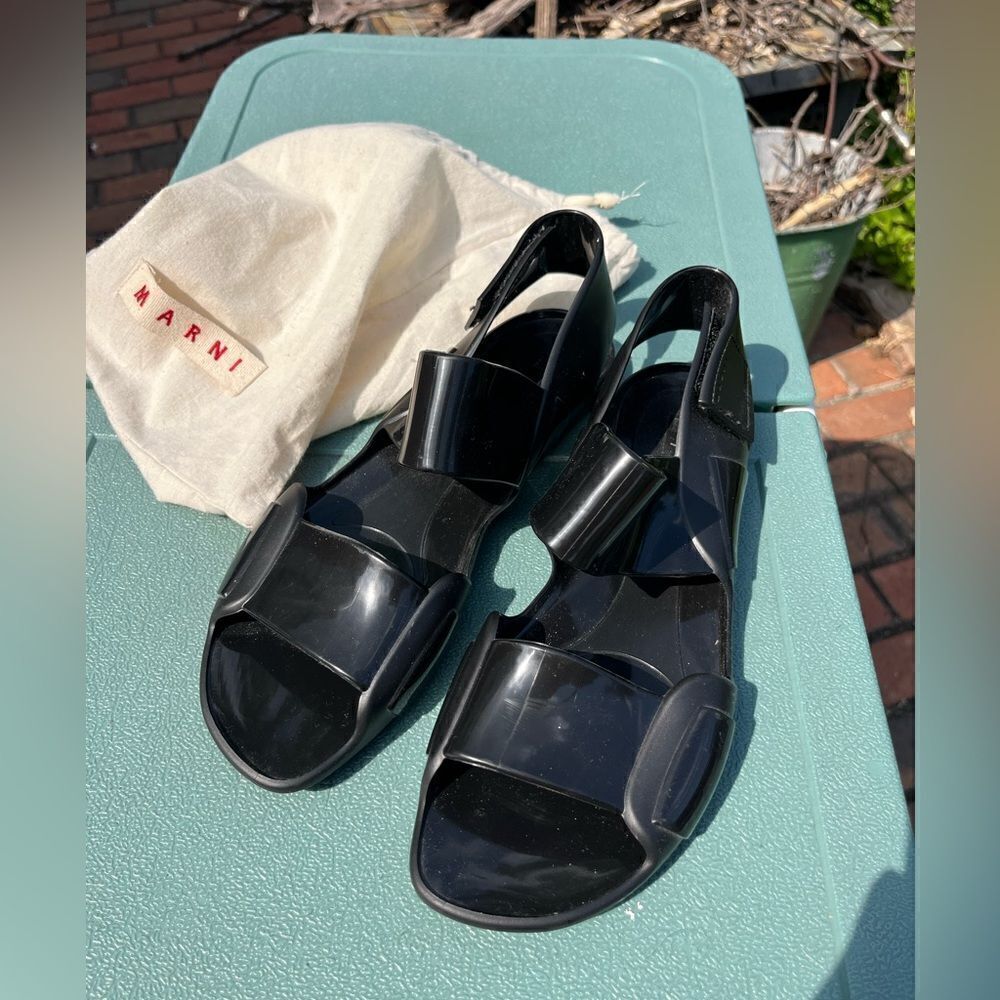 Marni Jelly Velcro Strap Sandals NIB